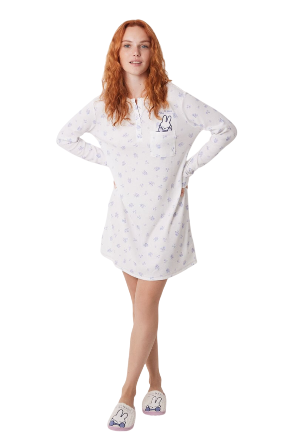 Miffy Waffle Short Nightgown