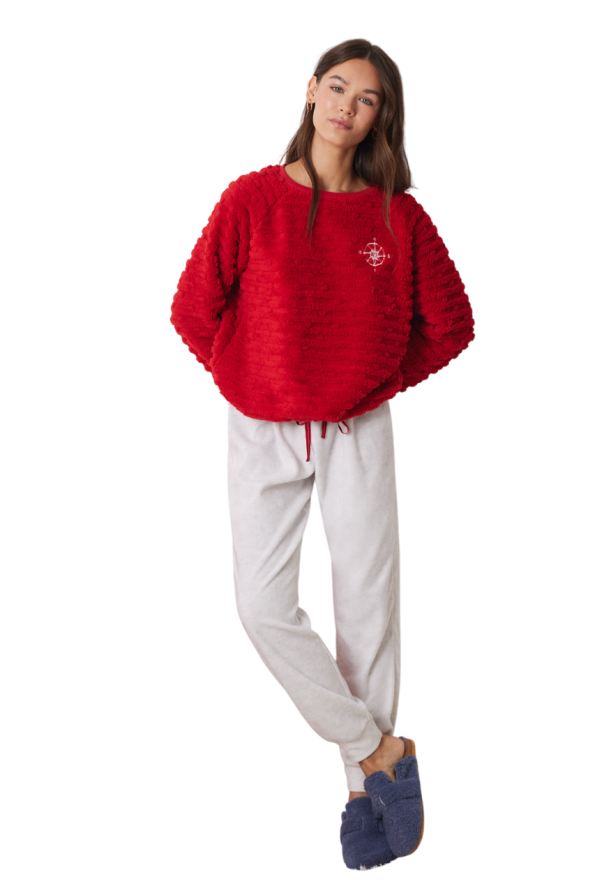 Long Fleece Pajamas Set