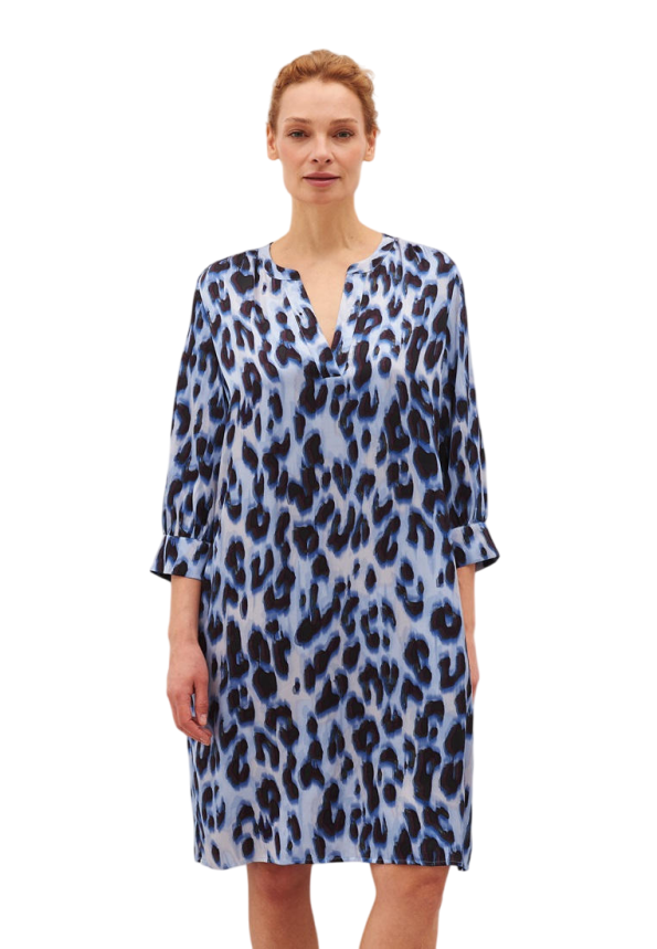 Leo Print Midi Dress