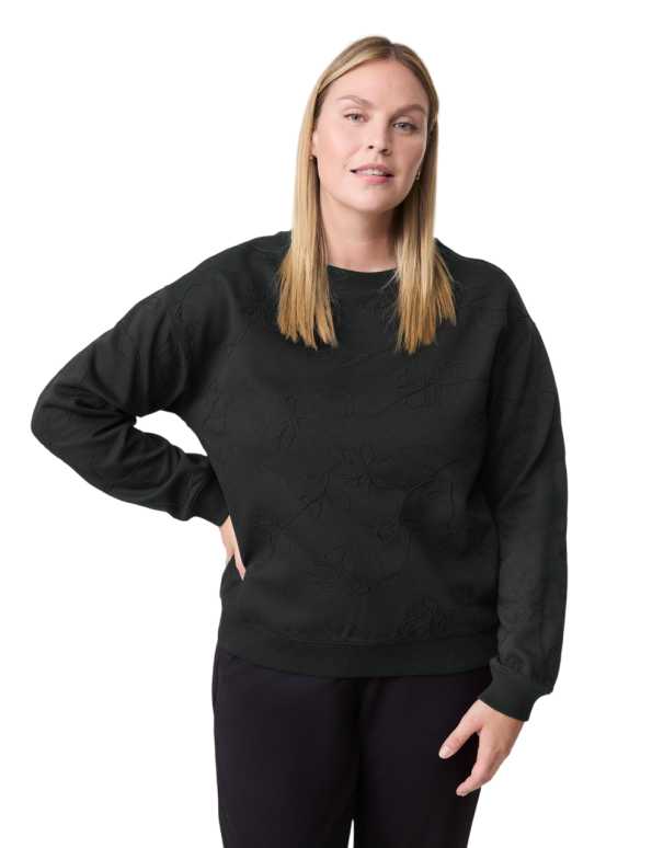 Appliquéd Cord Sweatshirt