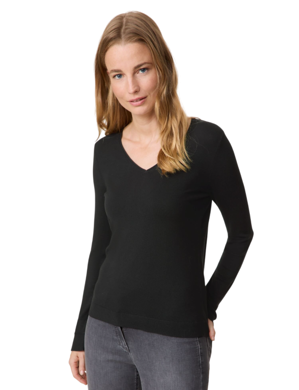 V-Neck Long Sleeve Pullover