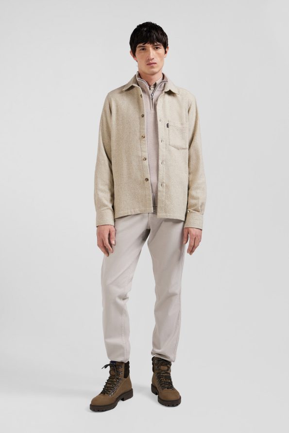 cotton blend overshirt