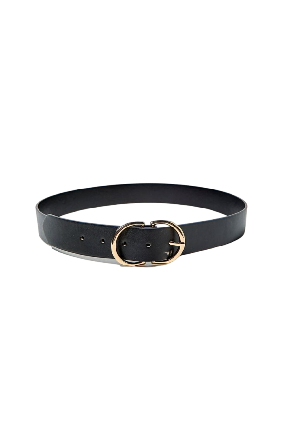 Faux Leather D-Ring Belt