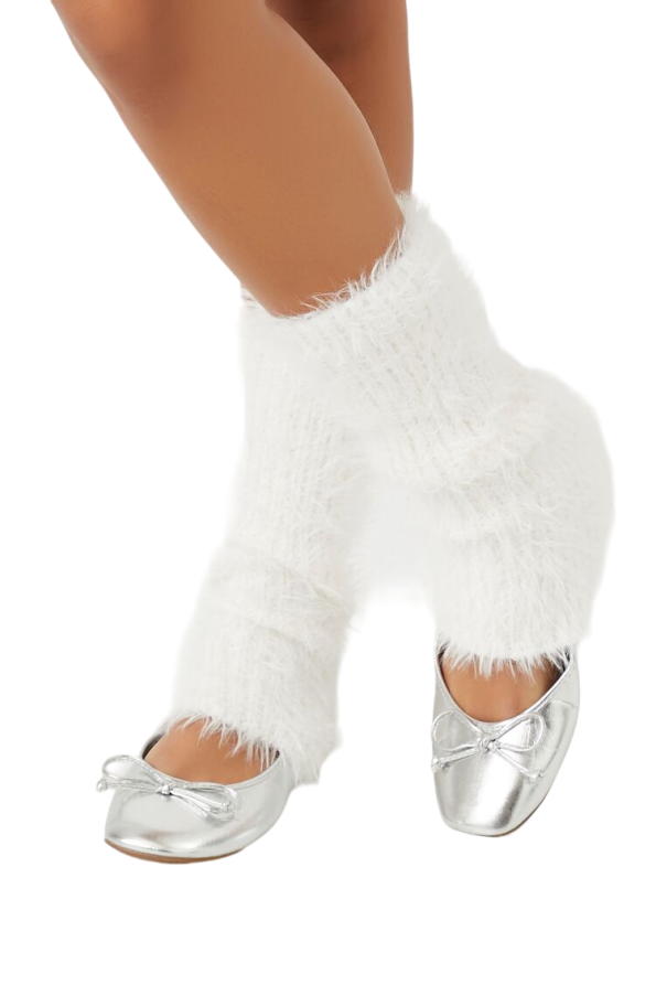 Fuzzy Knit Leg Warmers