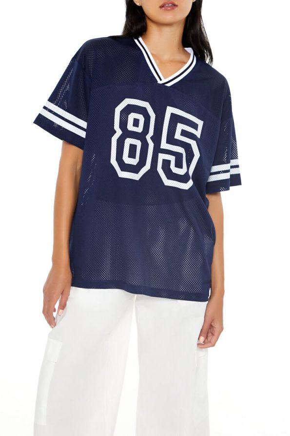 Oversized 85 Football Jersey Tee