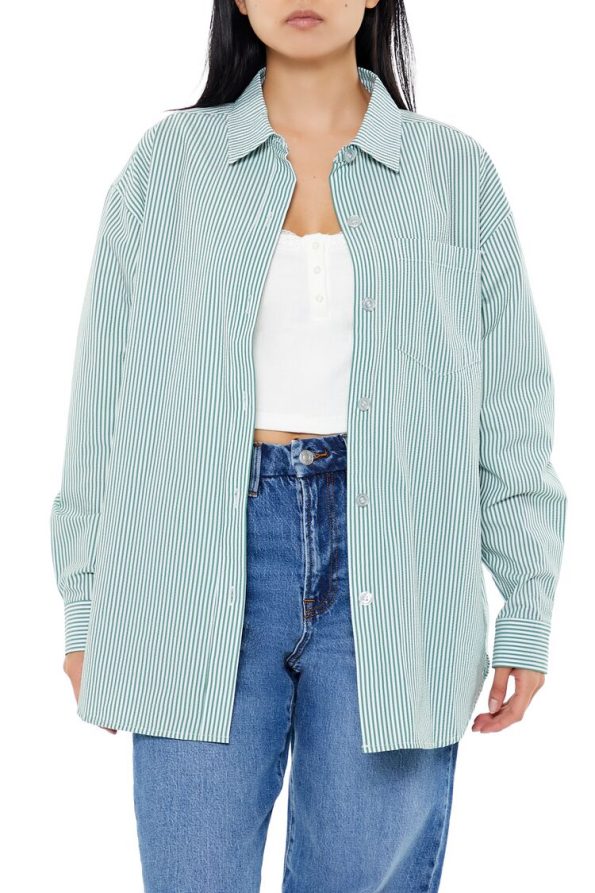 Striped Poplin Shirt