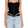 Lace-Up Bustier Tank Top