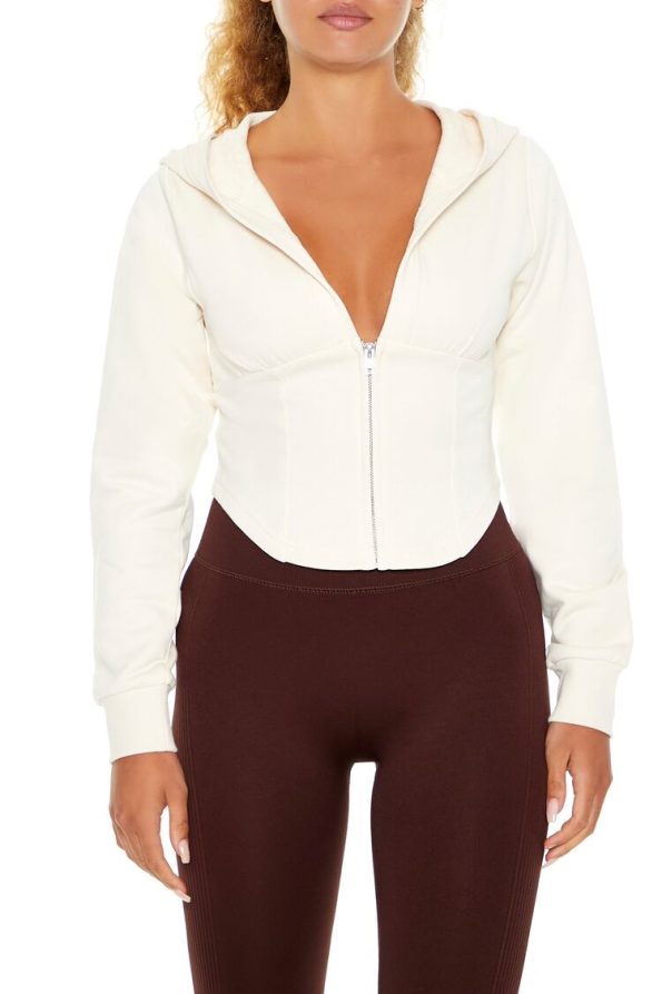 Active Plunging Zip-Up Hoodie
