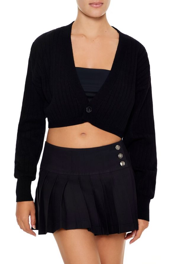 Cropped Cardigan Sweater