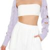 Cutout Cable Knit Shrug Sweater