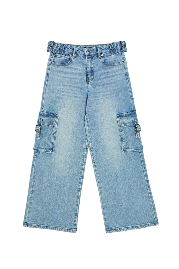 Girls Utility Cargo Jeans (Kids)