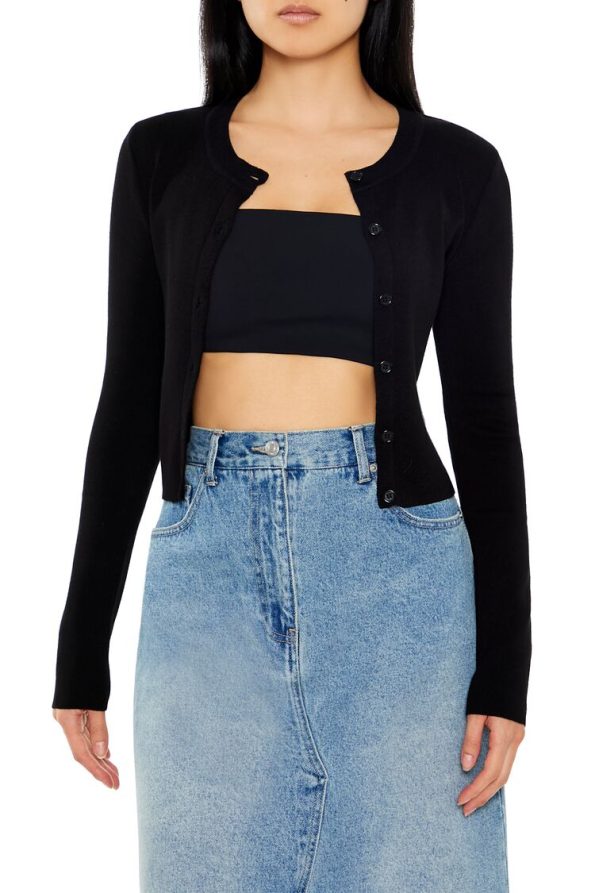 Cropped Cardigan Sweater