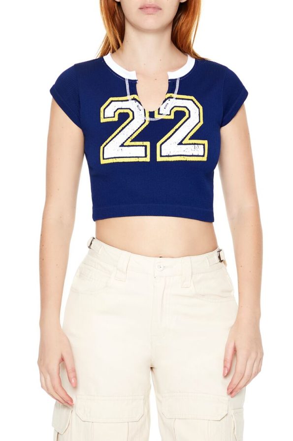 22 Graphic Jersey Baby Tee