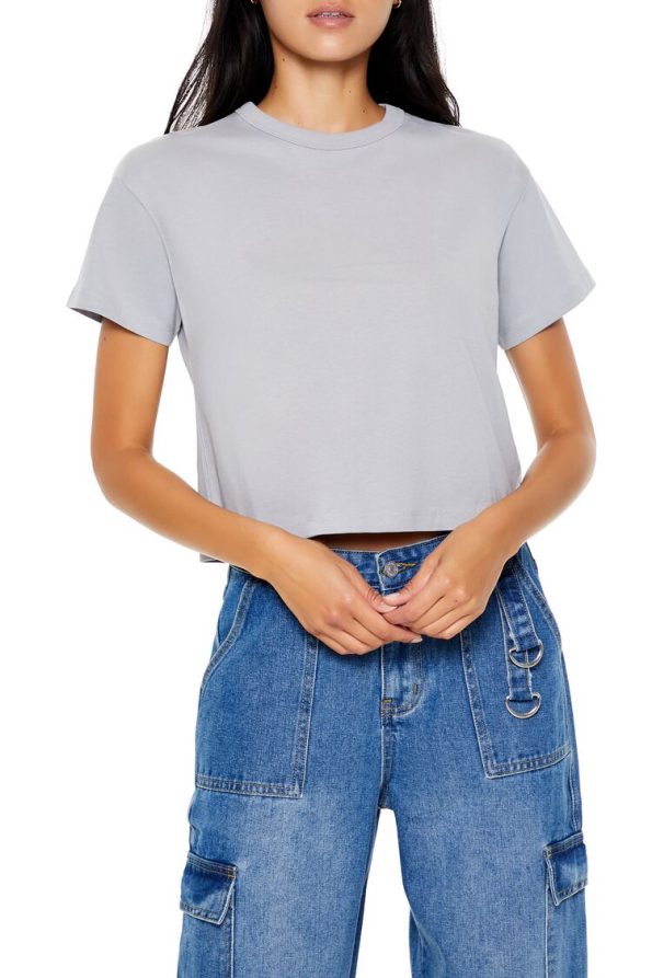 Boxy Cotton Crew Tee