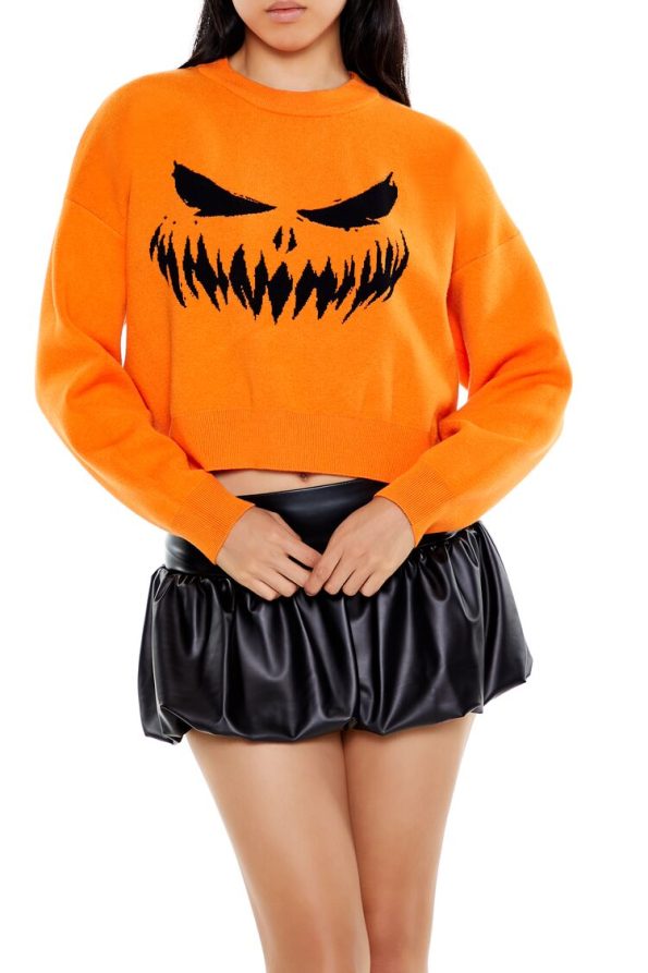 Jack-O-Lantern Graphic Sweater