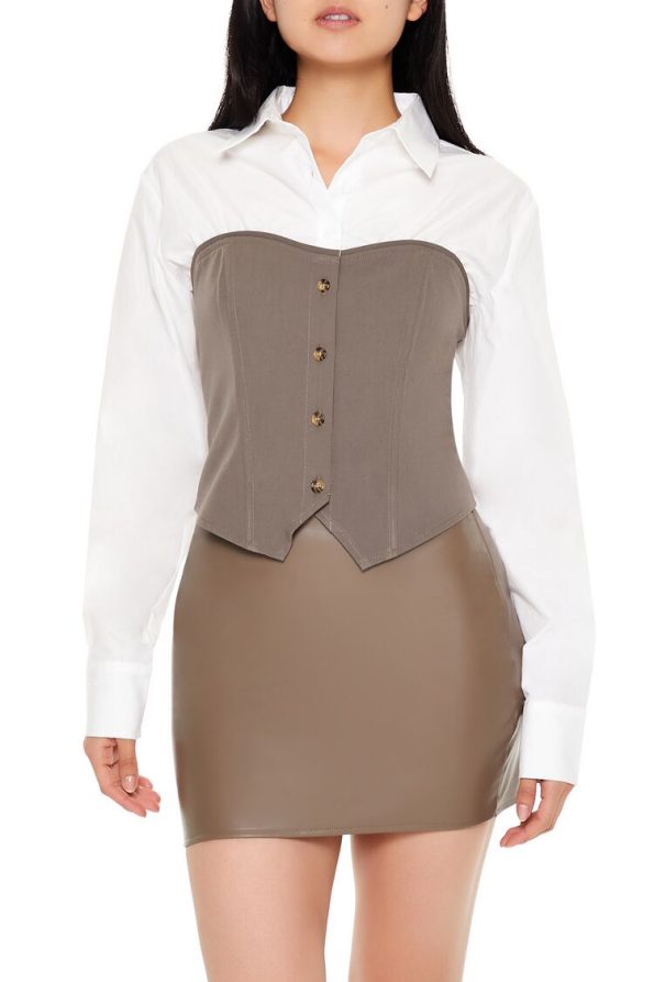 Button-Up Tube Combo Top