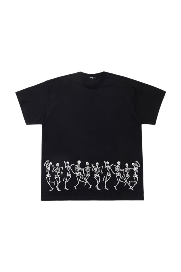 Embroidered Dancing Skeleton Tee