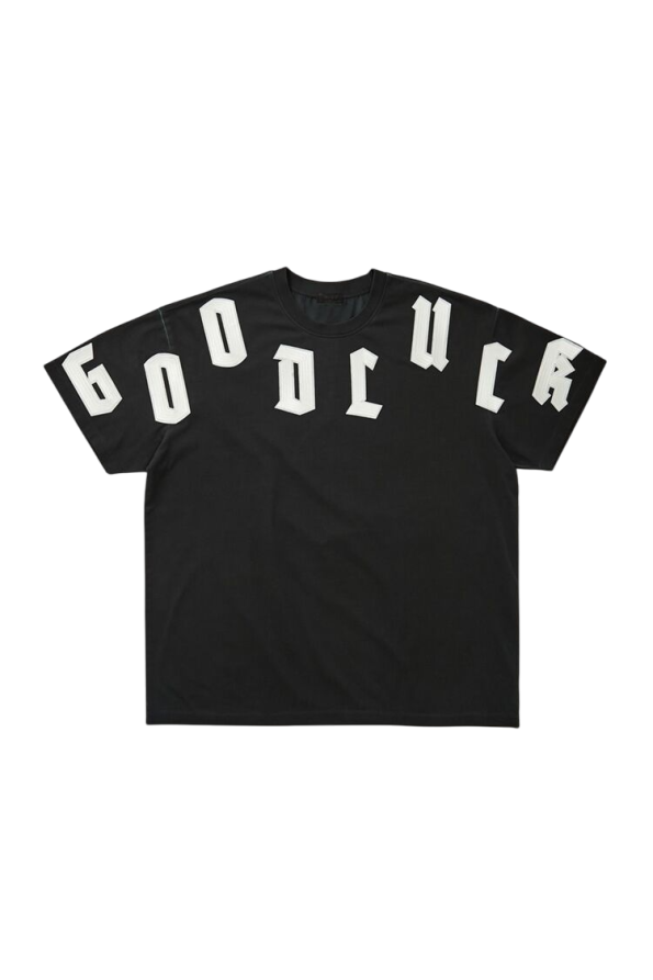 Good Luck Embroidered Applique Tee