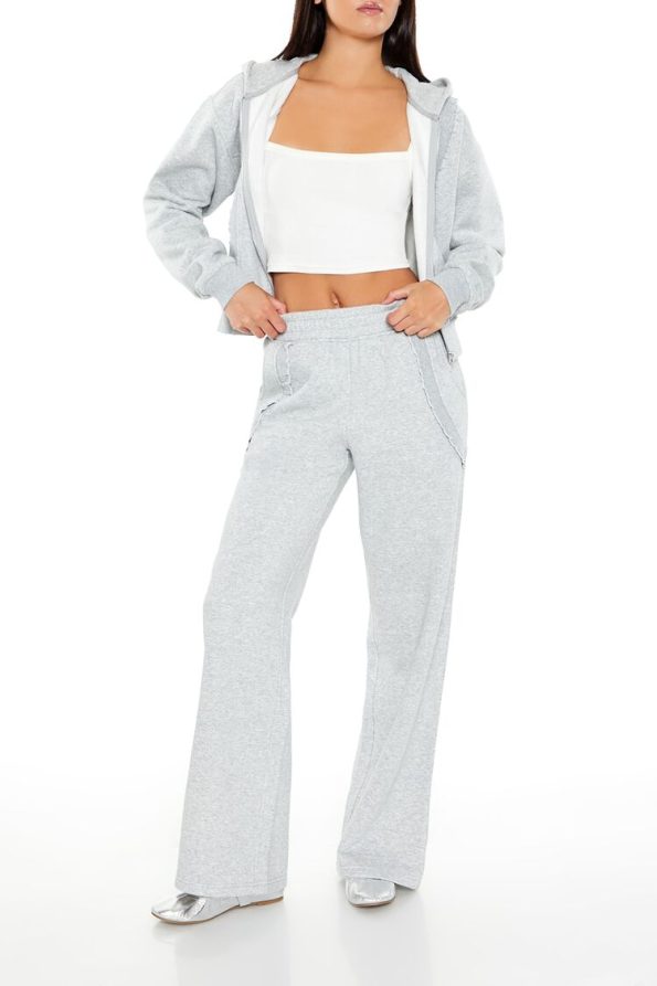 Fleece Lettuce-Edge Sweatpants
