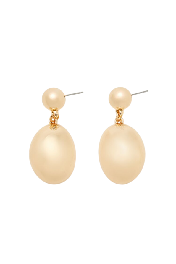 Tiered Oval Drop Earrings