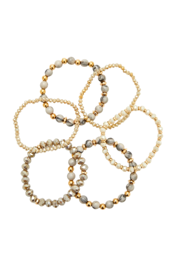 Beaded Stretch Bracelet Set