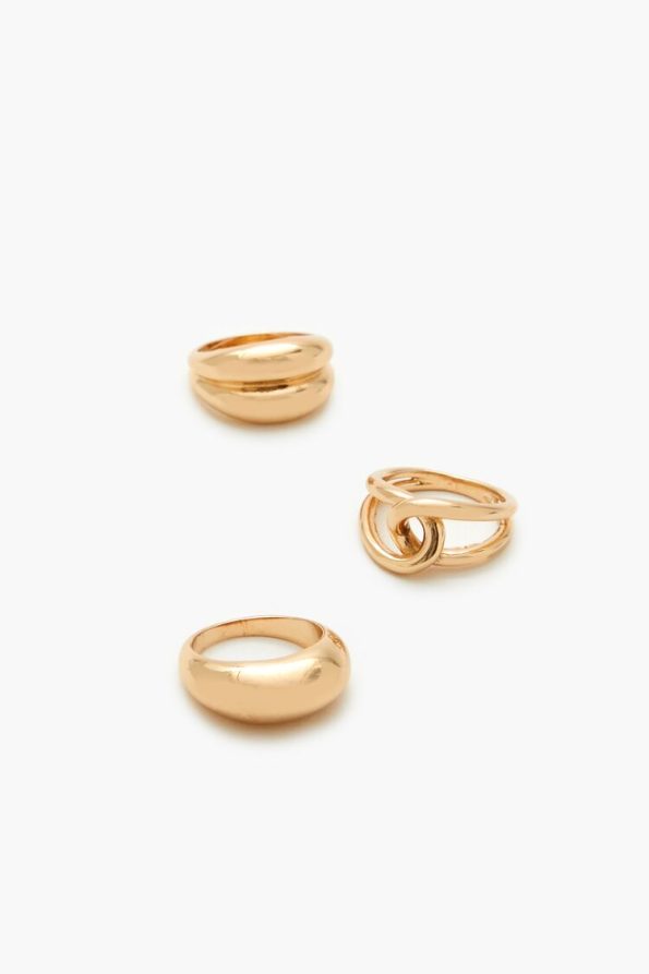 Geo Cutout Ring Set