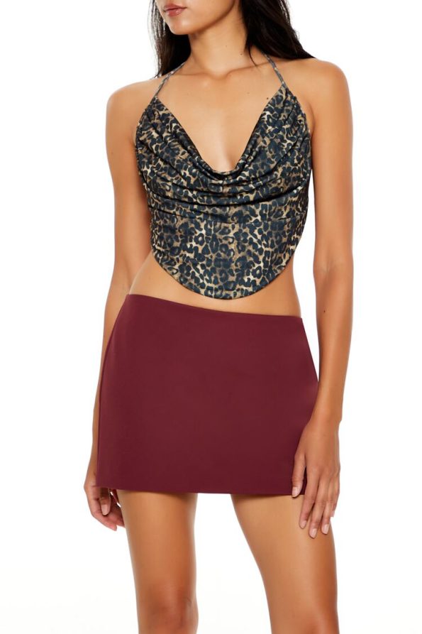 Leopard Print Halter Top