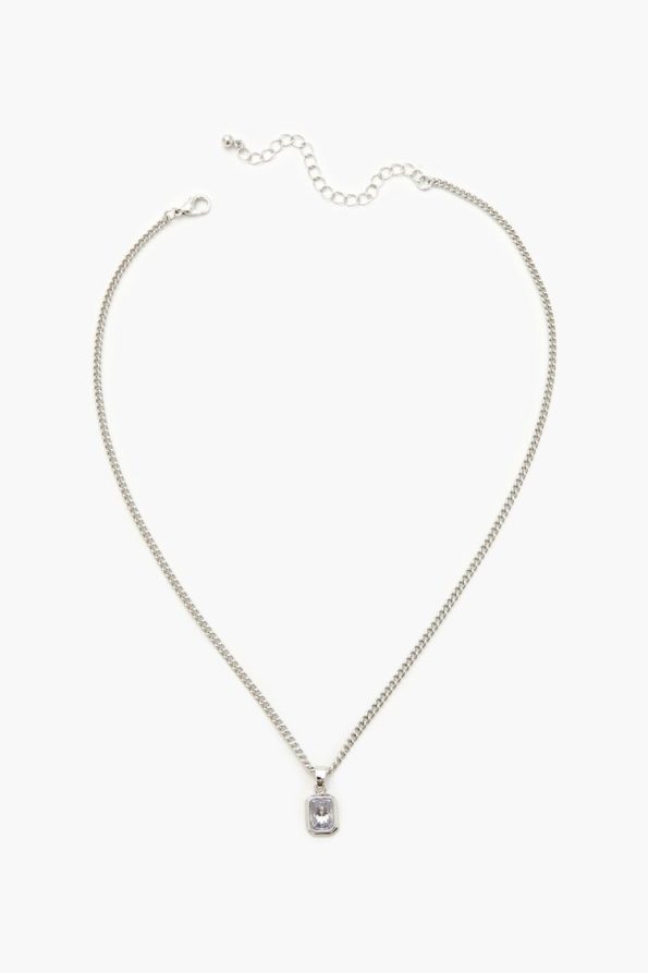 Faux Gem Pendant Necklace