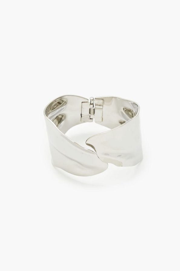 Hammered Abstract Cuff Bracelet