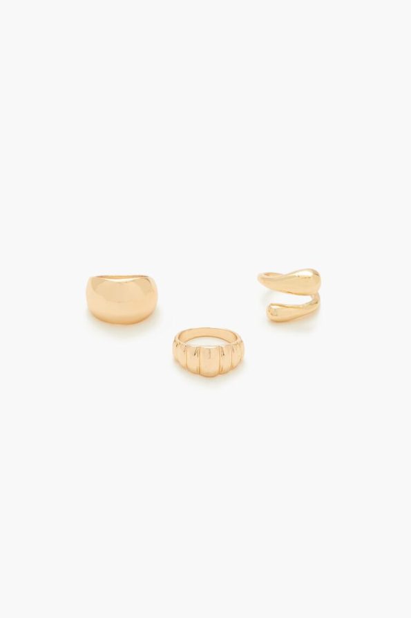 Spiral Cocktail Ring Set