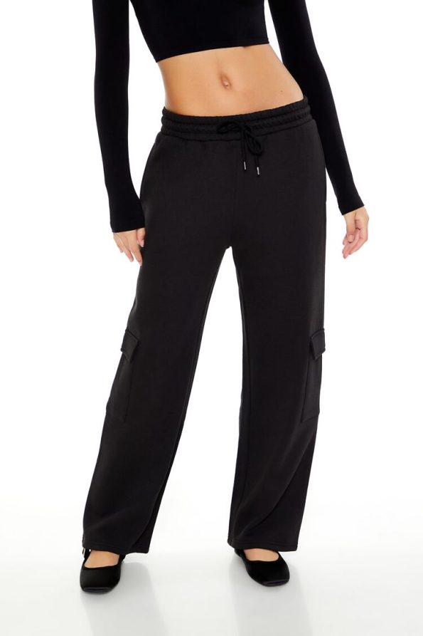 Mid-Rise Cargo Sweatpants