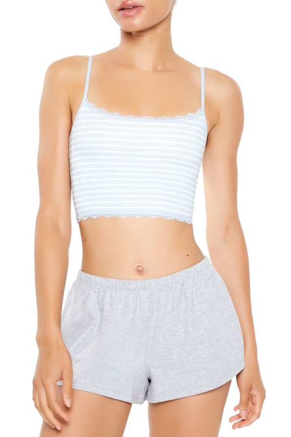 Seamless Striped Longline Bralette