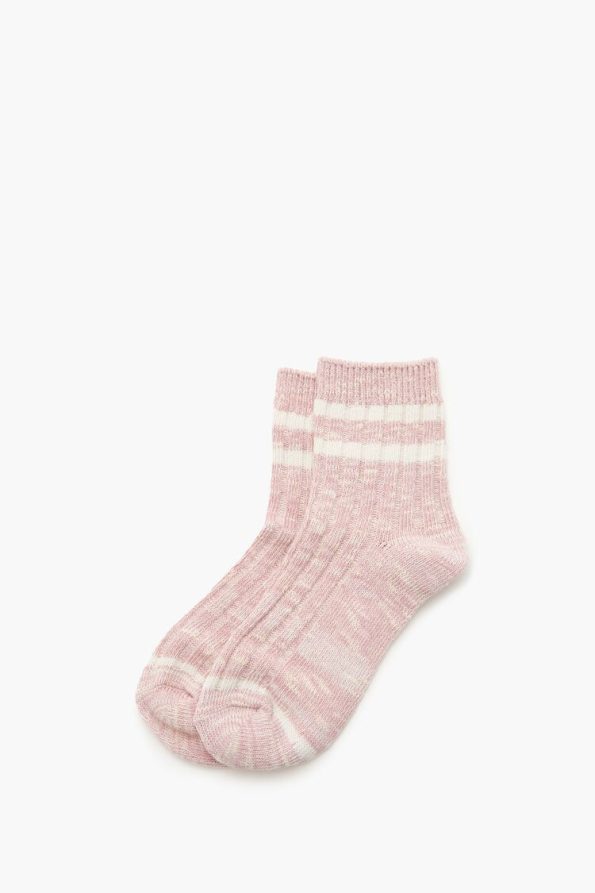 Varsity-Striped Crew Socks