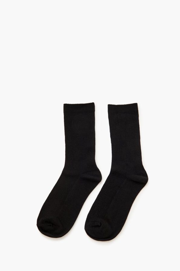 Ribbed Crew Socks