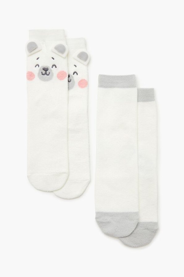 Bear Crew Socks Set - 2 pack