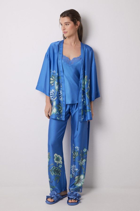 Satin And Lace Pajama Set