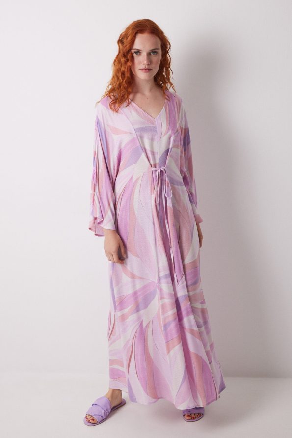 Geometric Allover Viscose Dress