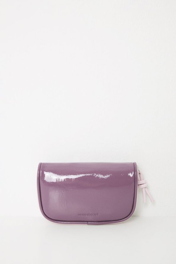 Small Vanity Case In Patent Faux-Leather