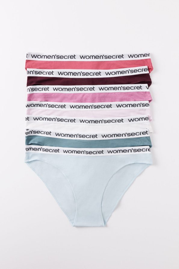 Pack Of 7 Classic Cotton Panties With Logo