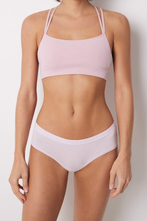Pack Of 3 Wide Cotton Panties With Logo