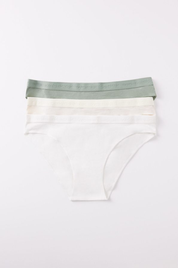 Pack Of 3 Classic Cotton Panties With Logo
